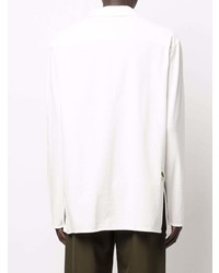 weißer Polo Pullover von Jil Sander