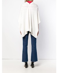 weißer Poncho von Sonia Rykiel