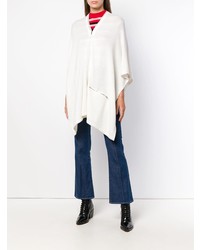 weißer Poncho von Sonia Rykiel