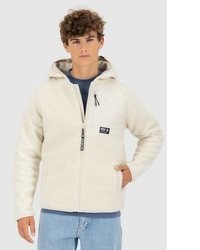 weißer Pullover mit einem Kapuze von alife & kickin