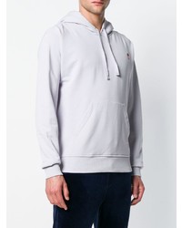 weißer Pullover mit einem Kapuze von AMI Alexandre Mattiussi