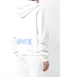 weißer Pullover mit einem Kapuze von Off-White