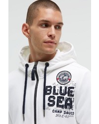 weißer Pullover mit einem Kapuze von Camp David
