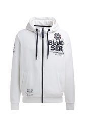 weißer Pullover mit einem Kapuze von Camp David