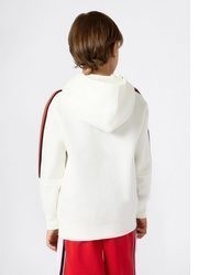 weißer Pullover mit einem Kapuze von Champion
