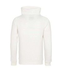 weißer Pullover mit einem Kapuze von Cipo & Baxx