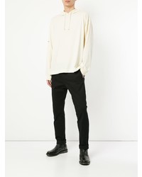 weißer Pullover mit einem Kapuze von 1017 Alyx 9Sm