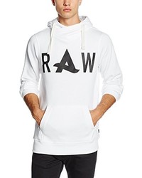 weißer Pullover mit einem Kapuze von G-Star RAW