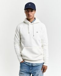 weißer Pullover mit einem Kapuze von Gant