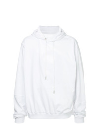 weißer Pullover mit einem Kapuze von Heliot Emil