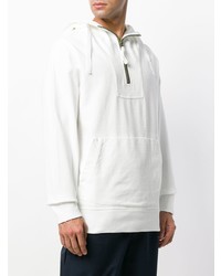 weißer Pullover mit einem Kapuze von Sempach