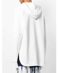 weißer Pullover mit einem Kapuze von Paura