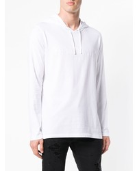 weißer Pullover mit einem Kapuze von Balmain