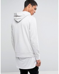 weißer Pullover mit einem Kapuze von Asos