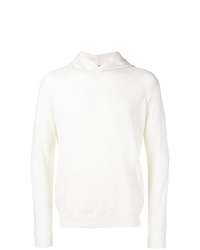 weißer Pullover mit einem Kapuze von La Fileria For D'aniello
