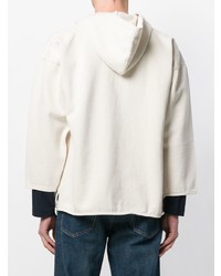 weißer Pullover mit einem Kapuze von Levi's Made & Crafted