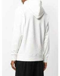 weißer Pullover mit einem Kapuze von Y-3