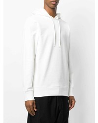 weißer Pullover mit einem Kapuze von Y-3