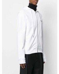 weißer Pullover mit einem Kapuze von Helmut Lang