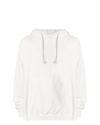 weißer Pullover mit einem Kapuze von Maison Margiela