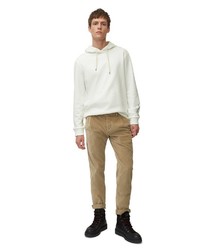 weißer Pullover mit einem Kapuze von Marc O'Polo