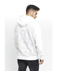 weißer Pullover mit einem Kapuze von Mazine