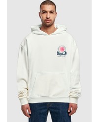 weißer Pullover mit einem Kapuze von Merchcode