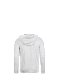weißer Pullover mit einem Kapuze von Nike