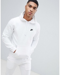 weißer Pullover mit einem Kapuze von Nike