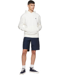 weißer Pullover mit einem Kapuze von MAISON KITSUNÉ