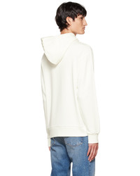 weißer Pullover mit einem Kapuze von A.P.C.