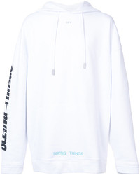 weißer Pullover mit einem Kapuze von Off-White