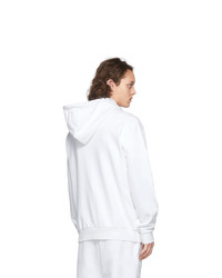 weißer Pullover mit einem Kapuze von Maison Margiela