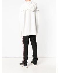 weißer Pullover mit einem Kapuze von Calvin Klein 205W39nyc