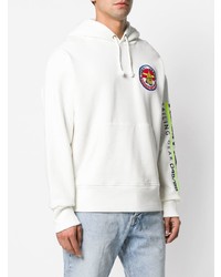 weißer Pullover mit einem Kapuze von Tommy Jeans