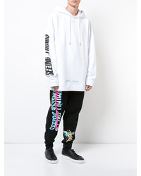 weißer Pullover mit einem Kapuze von Off-White