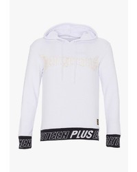 weißer Pullover mit einem Kapuze von PLUS EIGHTEEN