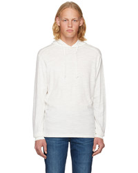 weißer Pullover mit einem Kapuze von rag & bone