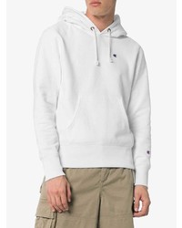 weißer Pullover mit einem Kapuze von Champion