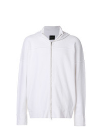 weißer Pullover mit einem Kapuze von Roberto Collina