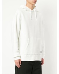 weißer Pullover mit einem Kapuze von Makavelic