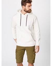 weißer Pullover mit einem Kapuze von Superdry