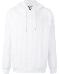 weißer Pullover mit einem Kapuze von Telfar
