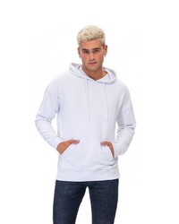 weißer Pullover mit einem Kapuze von Tom Barron