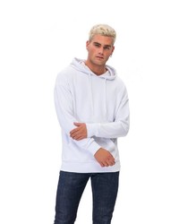 weißer Pullover mit einem Kapuze von Tom Barron