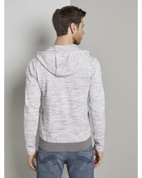 weißer Pullover mit einem Kapuze von Tom Tailor