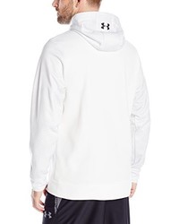 weißer Pullover mit einem Kapuze von Under Armour