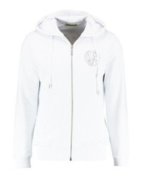 weißer Pullover mit einem Kapuze von Versace