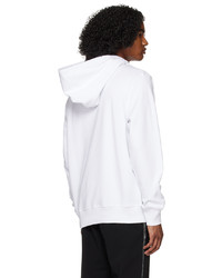 weißer Pullover mit einem Kapuze von VERSACE JEANS COUTURE