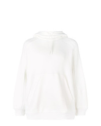 weißer Pullover mit einem Kapuze von Y-3